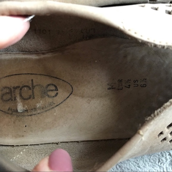 Arche Piaoko Perforated Suede Leather Loafer 6.5 - Picture 11 of 17